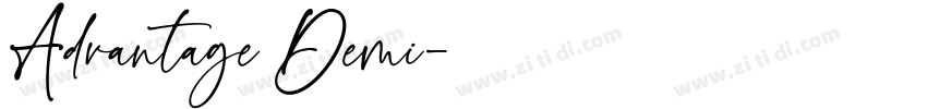 Advantage Demi字体转换